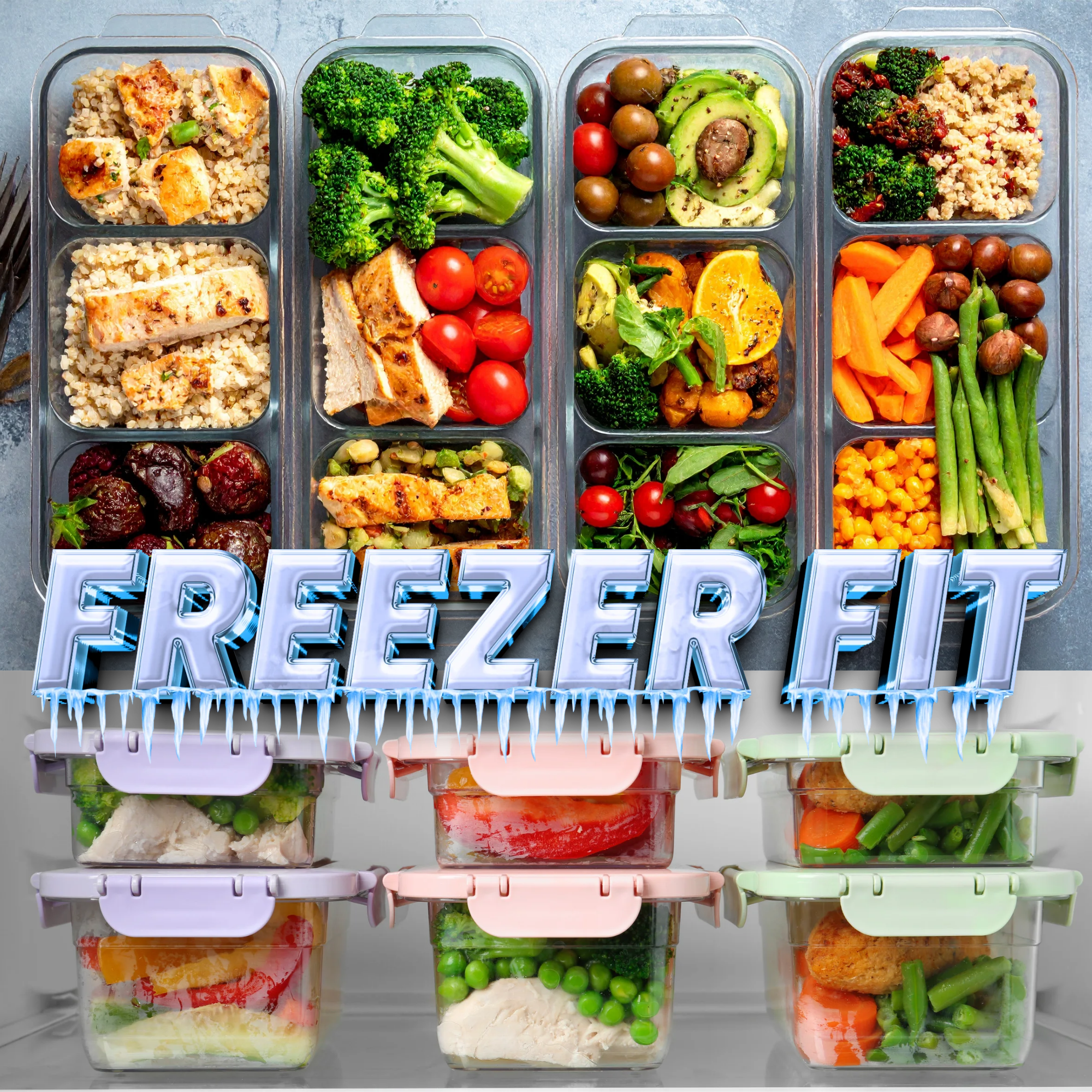 Freezer Fit: Cocina 1 día y disfruta comidas saludables toda la semana + 5 Bonos de regalo